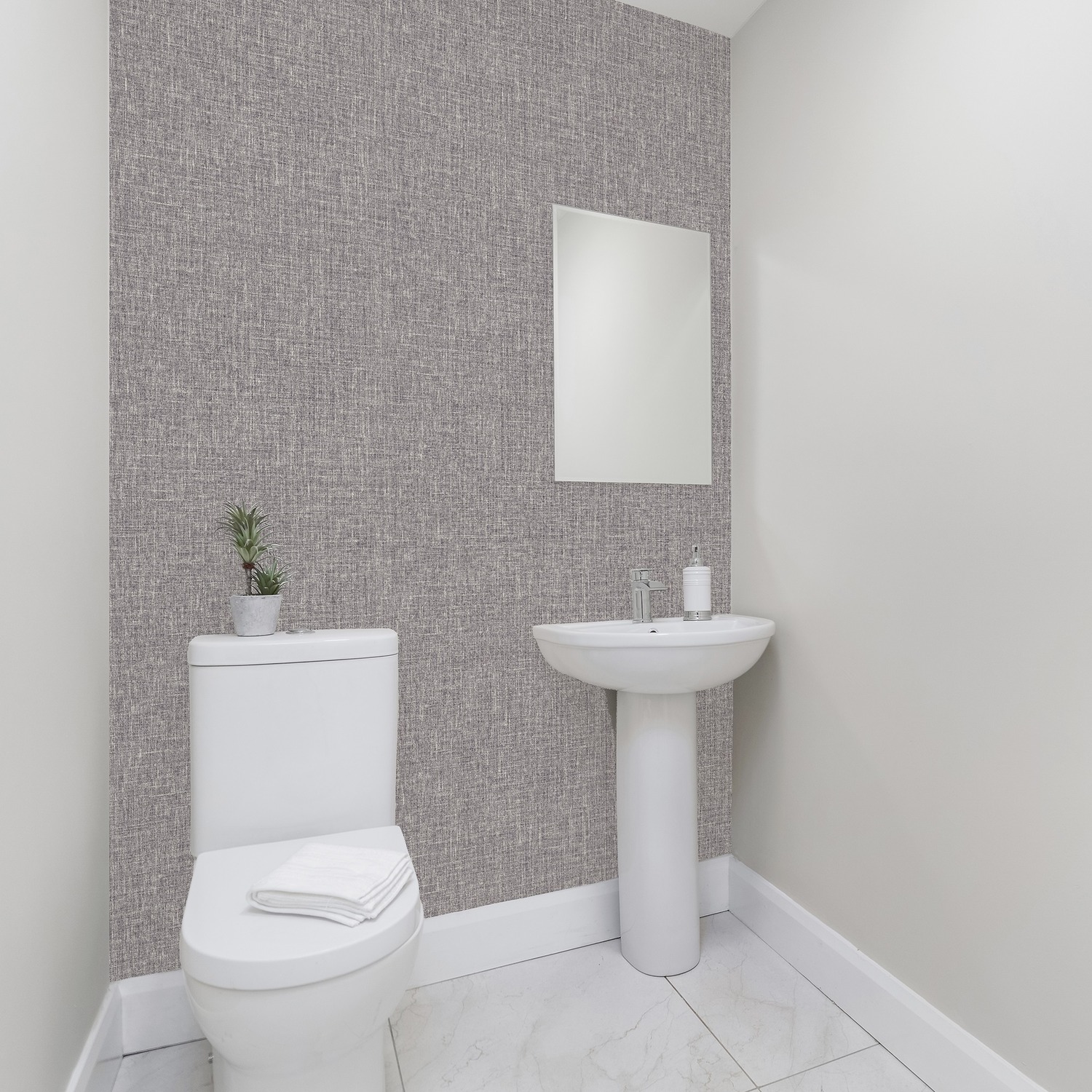 Arthouse Luxe Hessian Wallpaper - Mink
