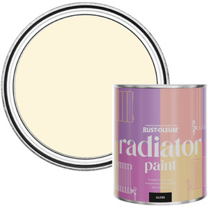 Rust-Oleum Radiator Paint in Gloss Finish - Clotted Cream 750ml