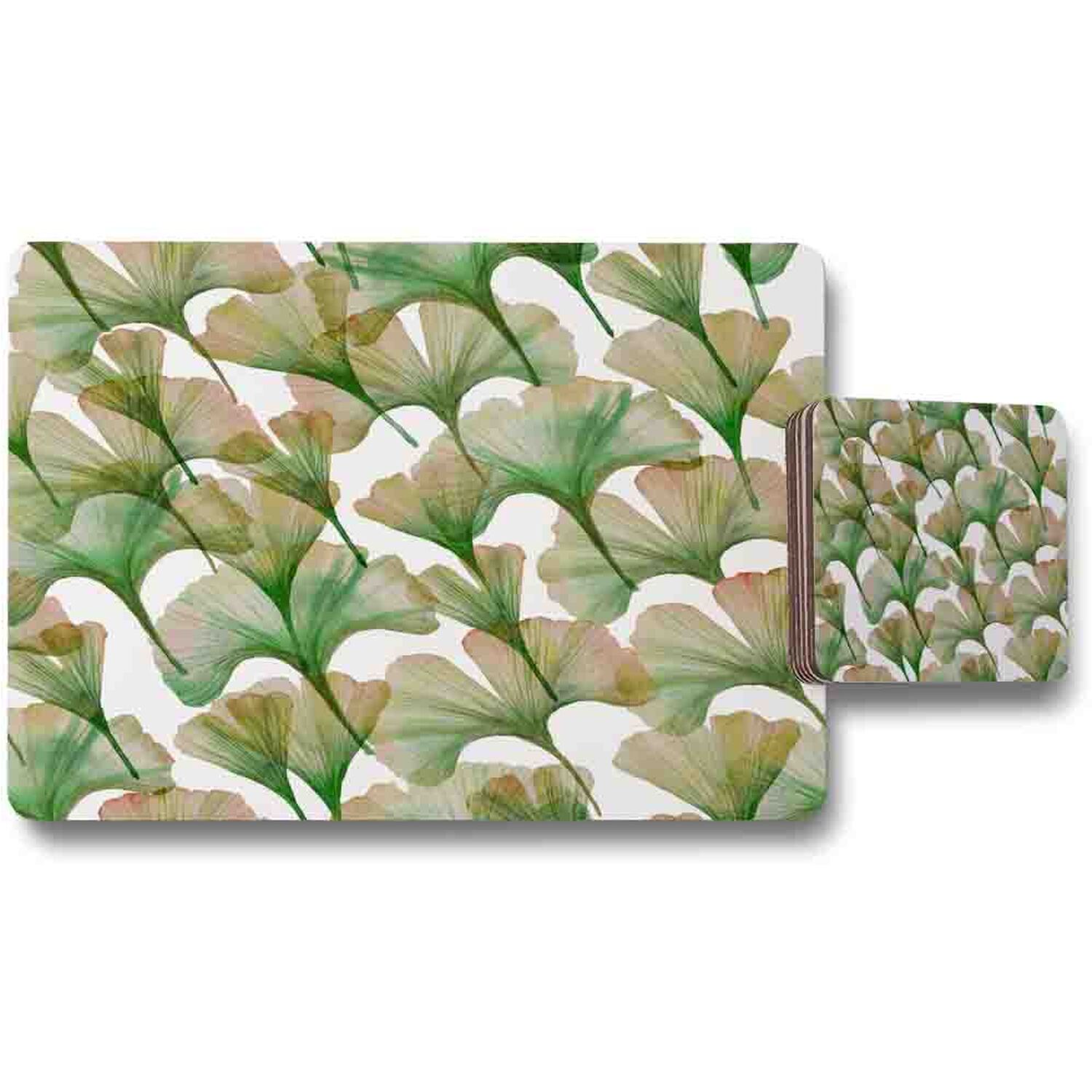 Image of Ginkgo biloba Placemat Coaster Set -&hellip;