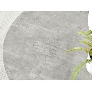 Black Novara Grey Concrete Black Leg Round Dining Table 4 Milan Black Leg Chairs shot 3532034