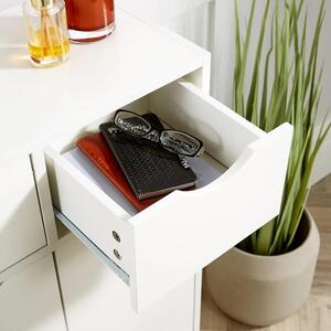 White Home Source Boden 2 Door Cupboard with 2 Drawers Storage Unit shot 4273550