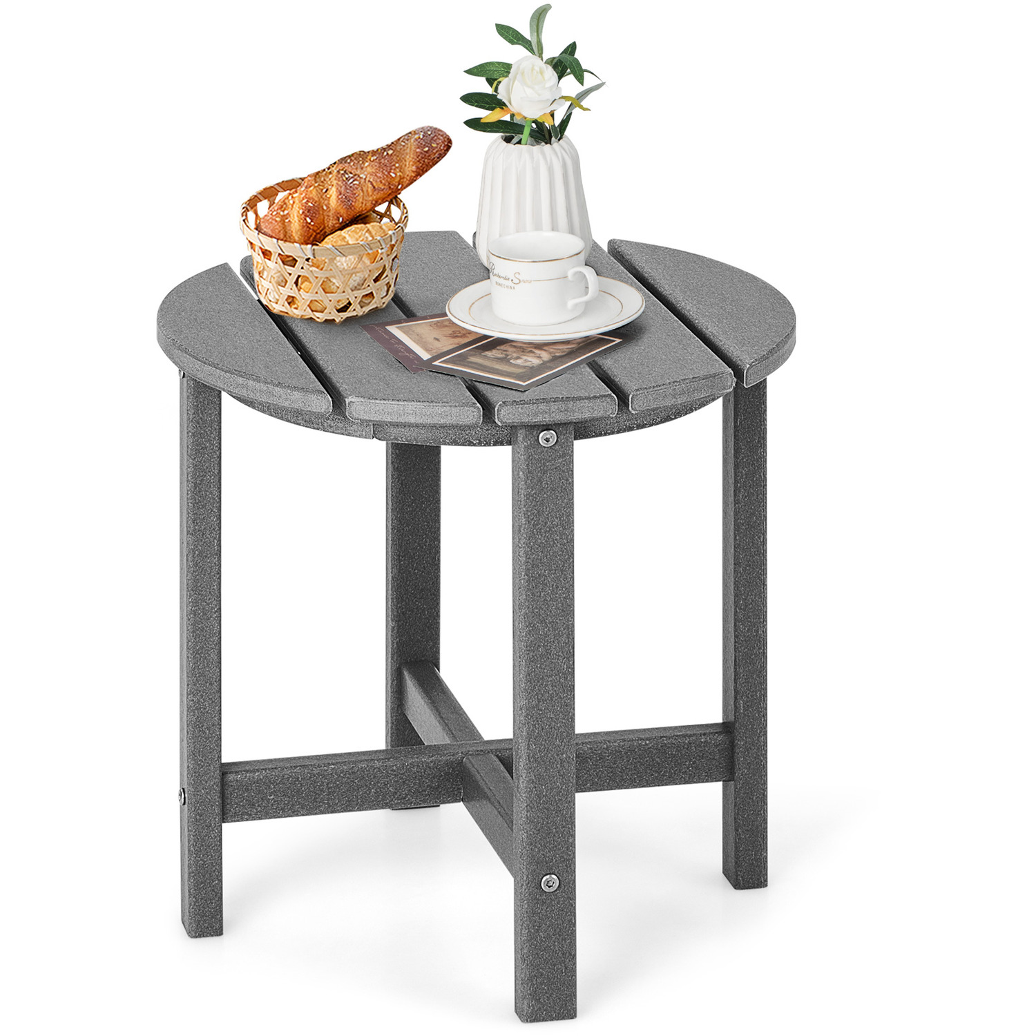 Garden Side Table Adirondack Table - Grey