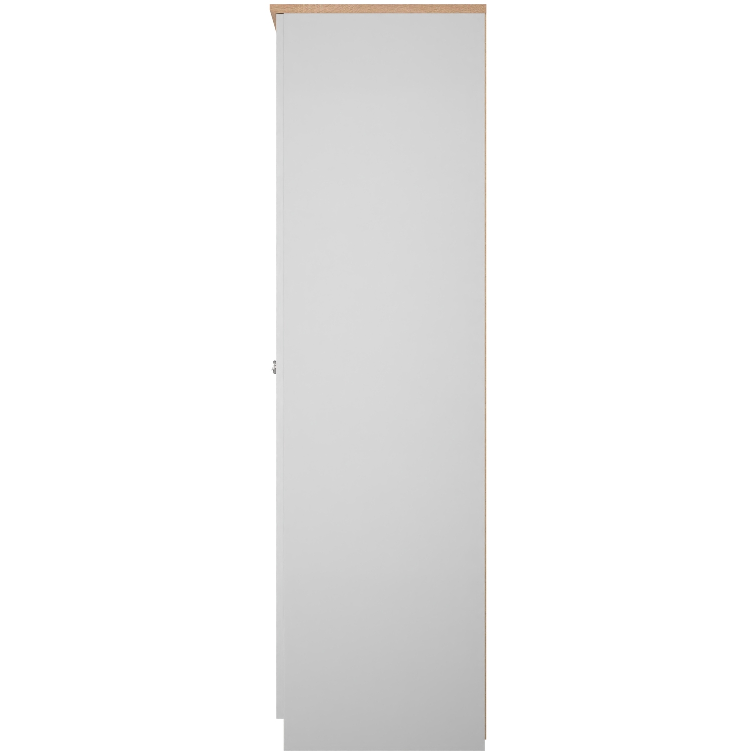 Sussex Fully Assembled Tall Plain Wardrobe - Grey Ash Bardolino Oak