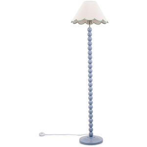 Bobbins Floor Lamp with Scallop Shade