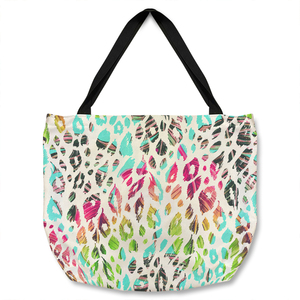 Multi Coloured Leopard Spots Tote bag