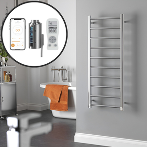 Alpine Wifi Electric Heated Towel Rail, Chrome