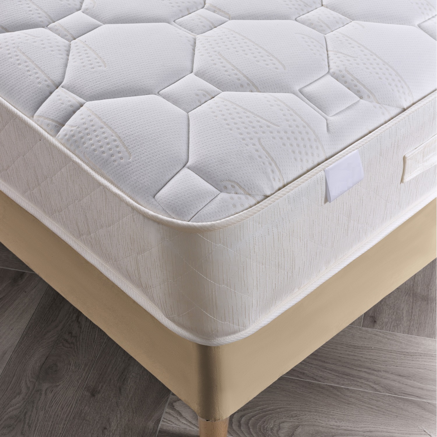 Faye Pocket Sprung Quilted Mattress - White Superking