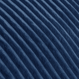 Plush Ribbed Navy Cord Cosy Teddy Soft Fleece Reverse Duvet Set