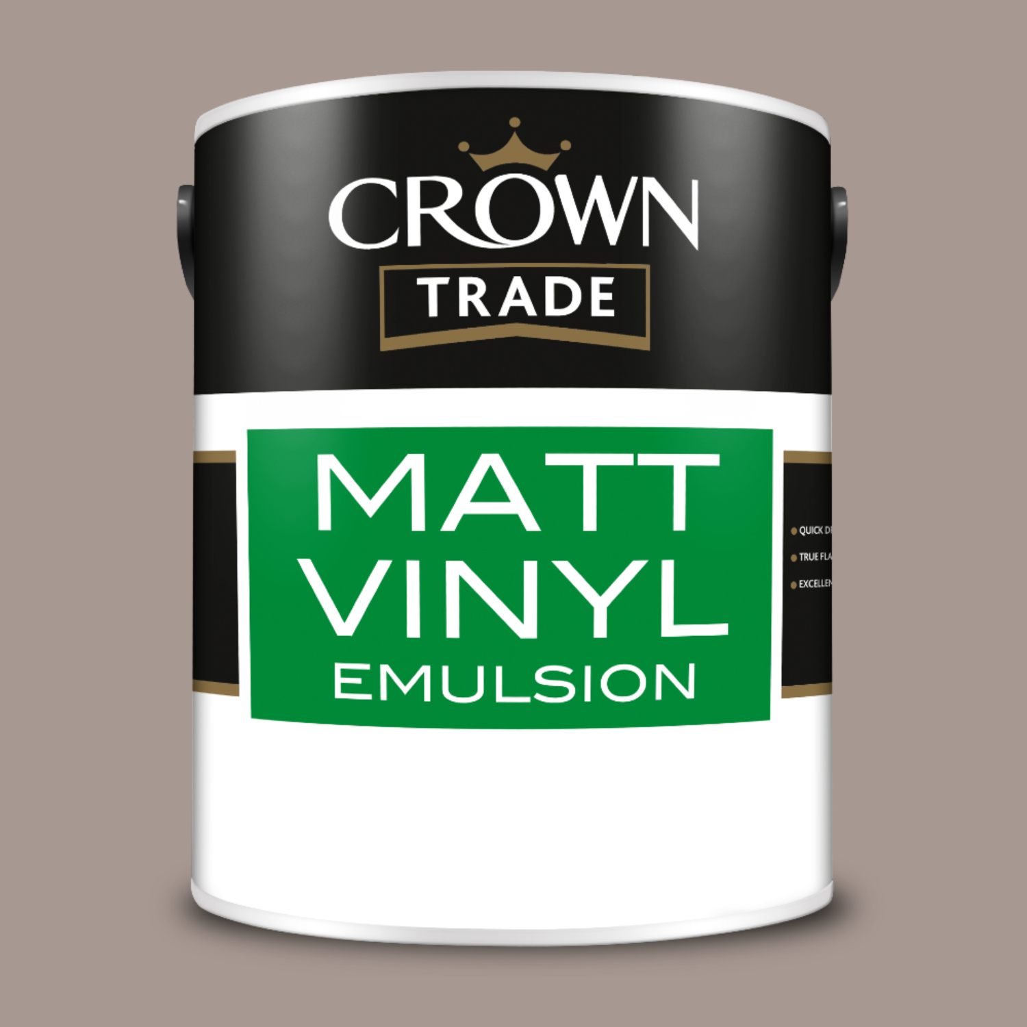 Crown Trade Vinyl Matt Emulsion - Crushed Chocolate - 5L