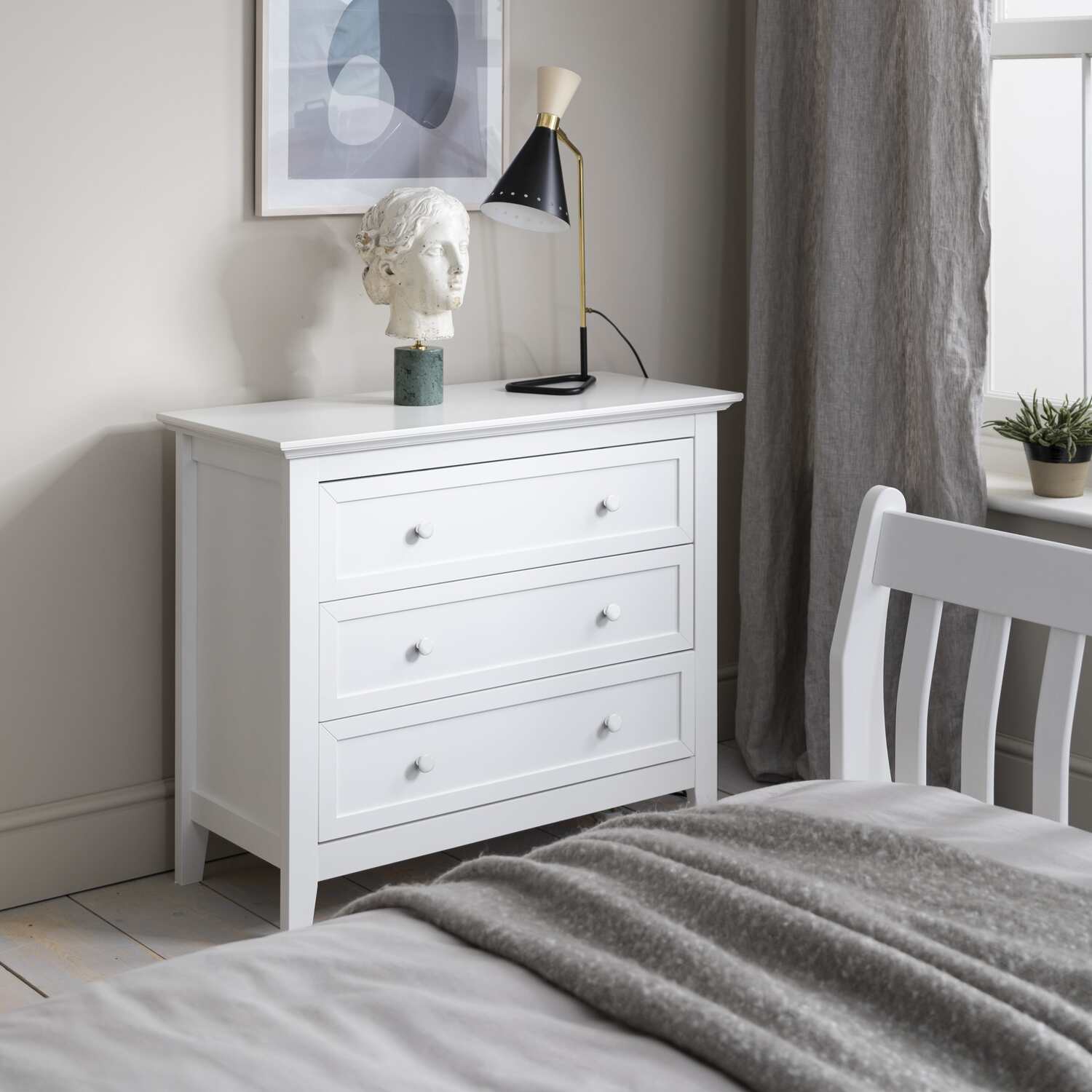 Torsby Chest Of Drawers - White 91 5cm 76 3cm 27 0kg