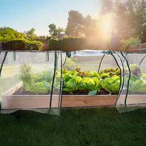 Large Tunnel Greenhouse with Metal Frame and PVC Cover Grow Tent