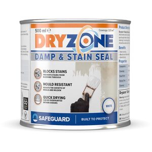Dryzone Damp Seal Stain Paint White 500ml