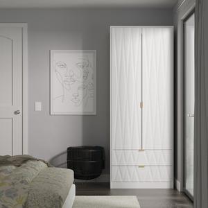 Double Vented Robe Las Vegas F Ready Assembled 2 Door Robe 2 Drawer Robe