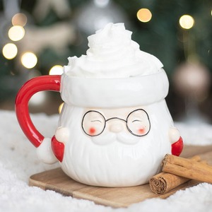 Ceramic Santa Claus Shaped Mug