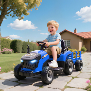 AIYAPLAY 12V Ride on Tractor and Trailer