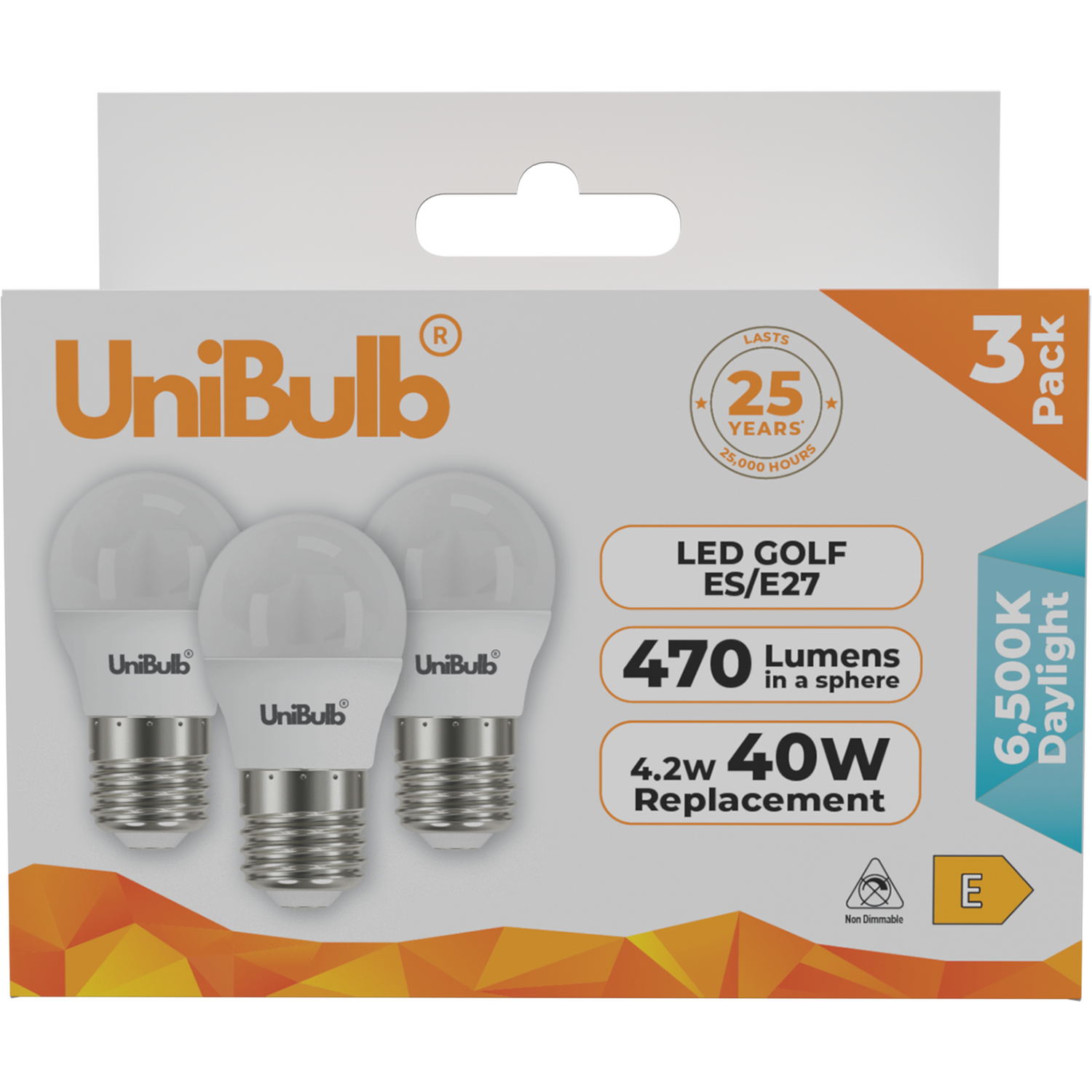 Image of UniBulb LED Golf E27 Bulb 470lm&hellip;