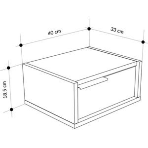 Sandstone, Sonoma Oak Floating Bedside Table with Drawer Wall Nightstand Sandstone,Sonoma Oak shot 10679149