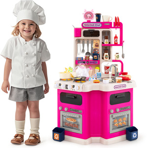 Kids Kitchen Playset Corner Play Kitchen