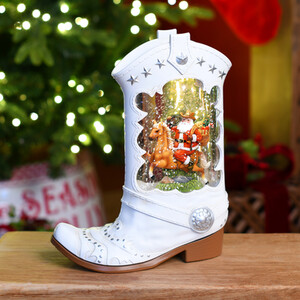 Cowboy Boot Glitter Spinner