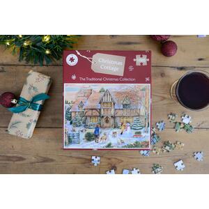 The Christmas Cottage 1000 Piece JIgsaw Puzzle