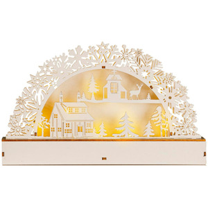 Christmas Candle Bridge Scene