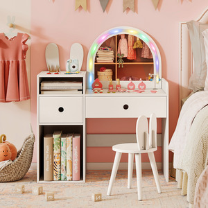 Bunny Kids Vanity Table and Chair Set