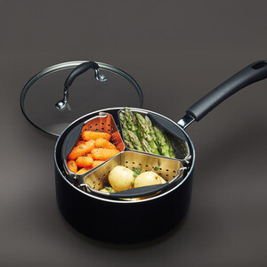 MasterClass Stainless Steel Set of 3 Saucepan Divider Baskets