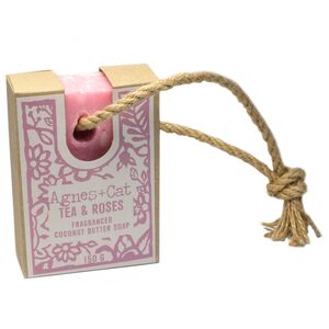 Refreshing Tea  Roses Soap on a Rope