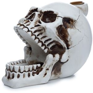 Skull with Open Mouth Backflow Incense Burner