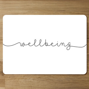 Text Wellbeing Designer Placemat Set