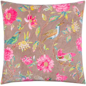 Aviary Cotton Velvet Cushion