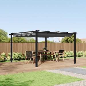 Breeins 13 x 13 ft Aluminium Pergola with Retractable Roof