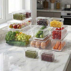Lifeideas Set of 12 Stackable Fridge Organisers