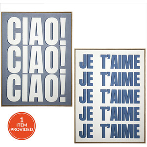 Italian Phrases Framed Wall Art