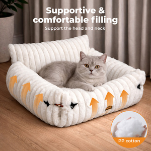 Pet Sofa Couch Bed Cats Small Dog Washable Expandable Soft Deep Sleep