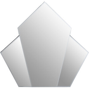Yula Art Deco Wall Mirror With Silver Finish Frame