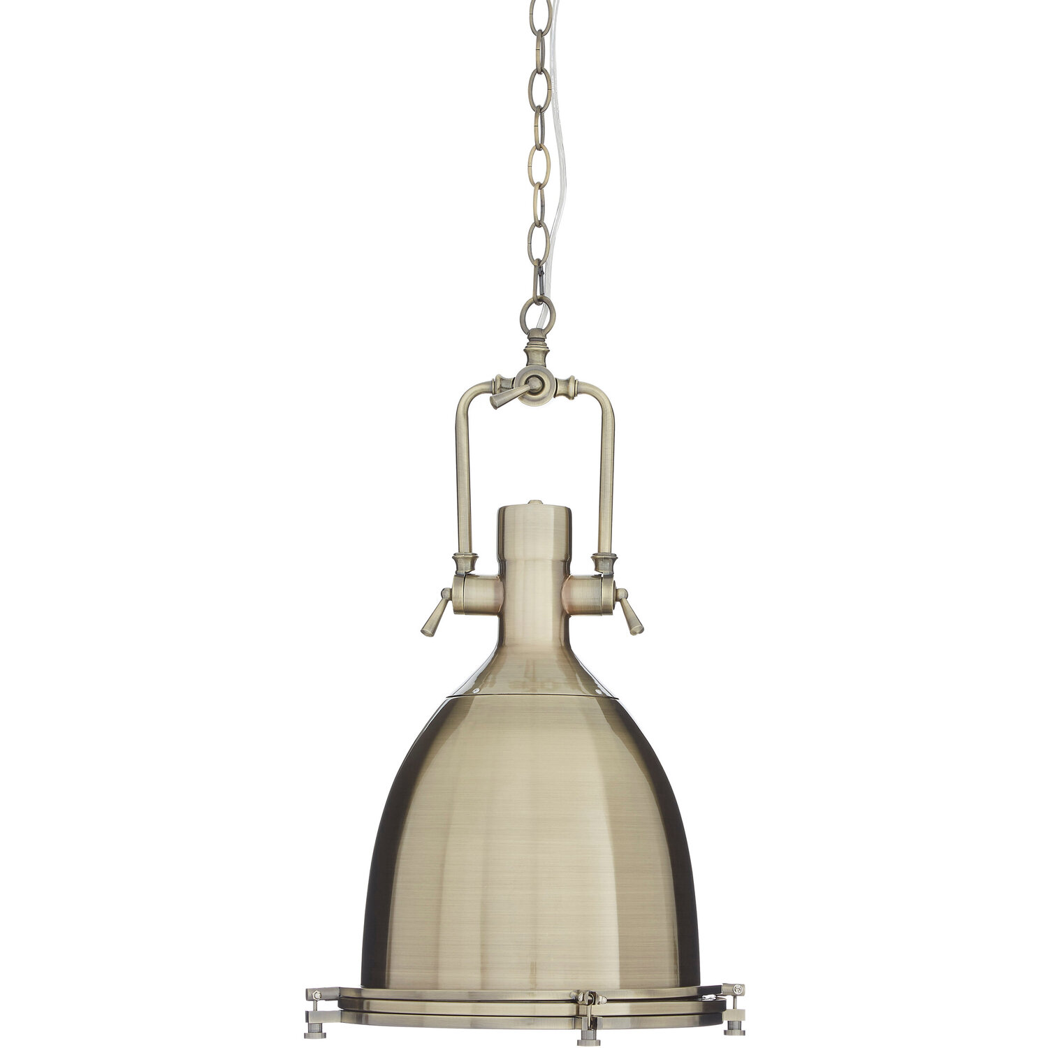 Lexington Large Antique Brass Pendant Light - Gold