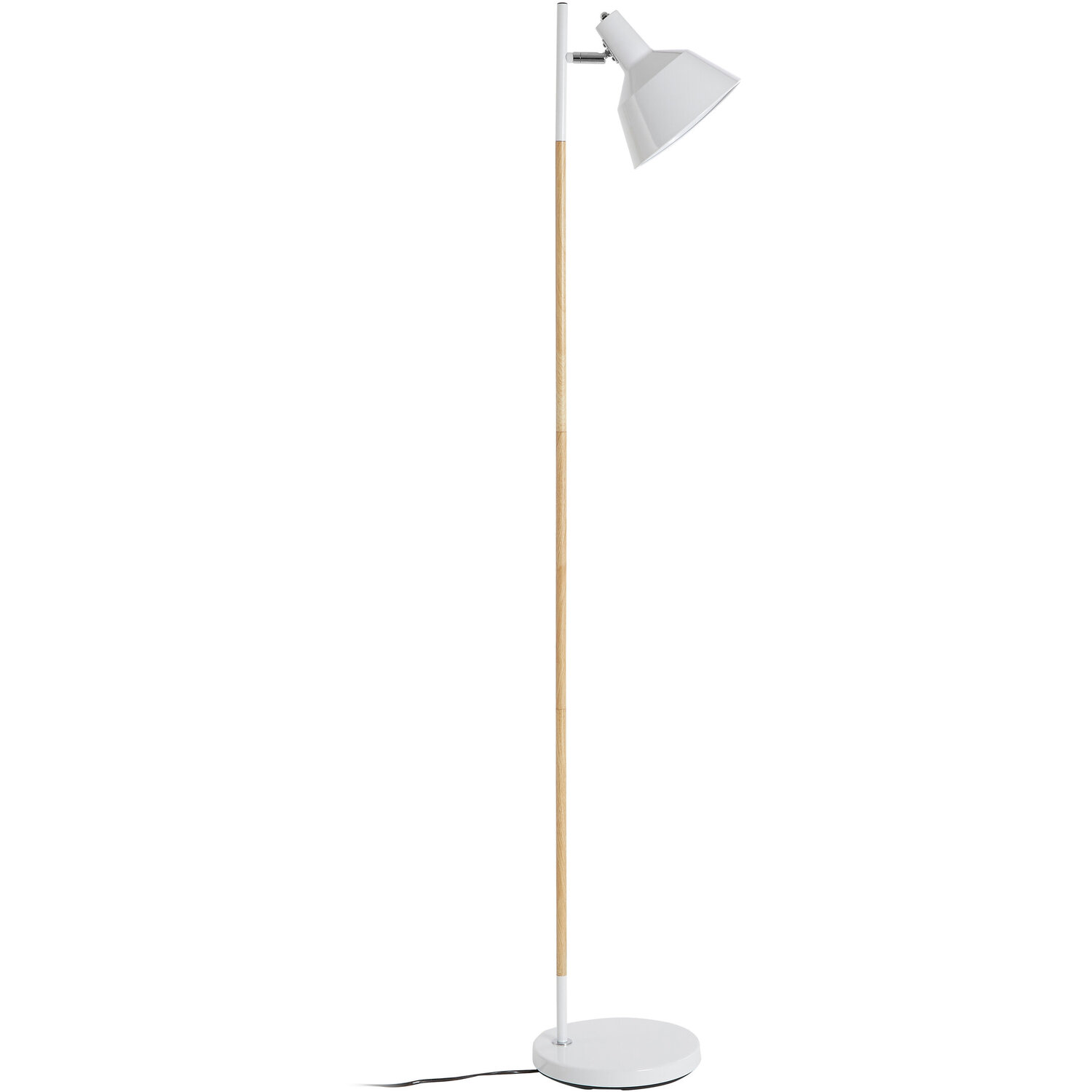 Bryant White Metal and Metal Floor Lamp - White