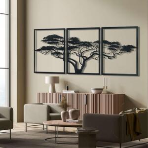 METAL WALL ART-AFRIKA AGACI 150X74 CM - TEXTURE BLACK
