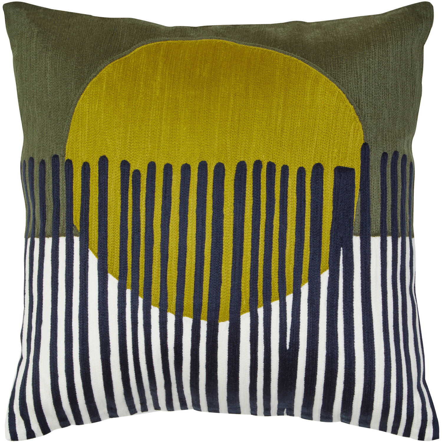 Bosie Ozella Green And White Cushion - Premier Housewares | TJ Hughes - Image 4