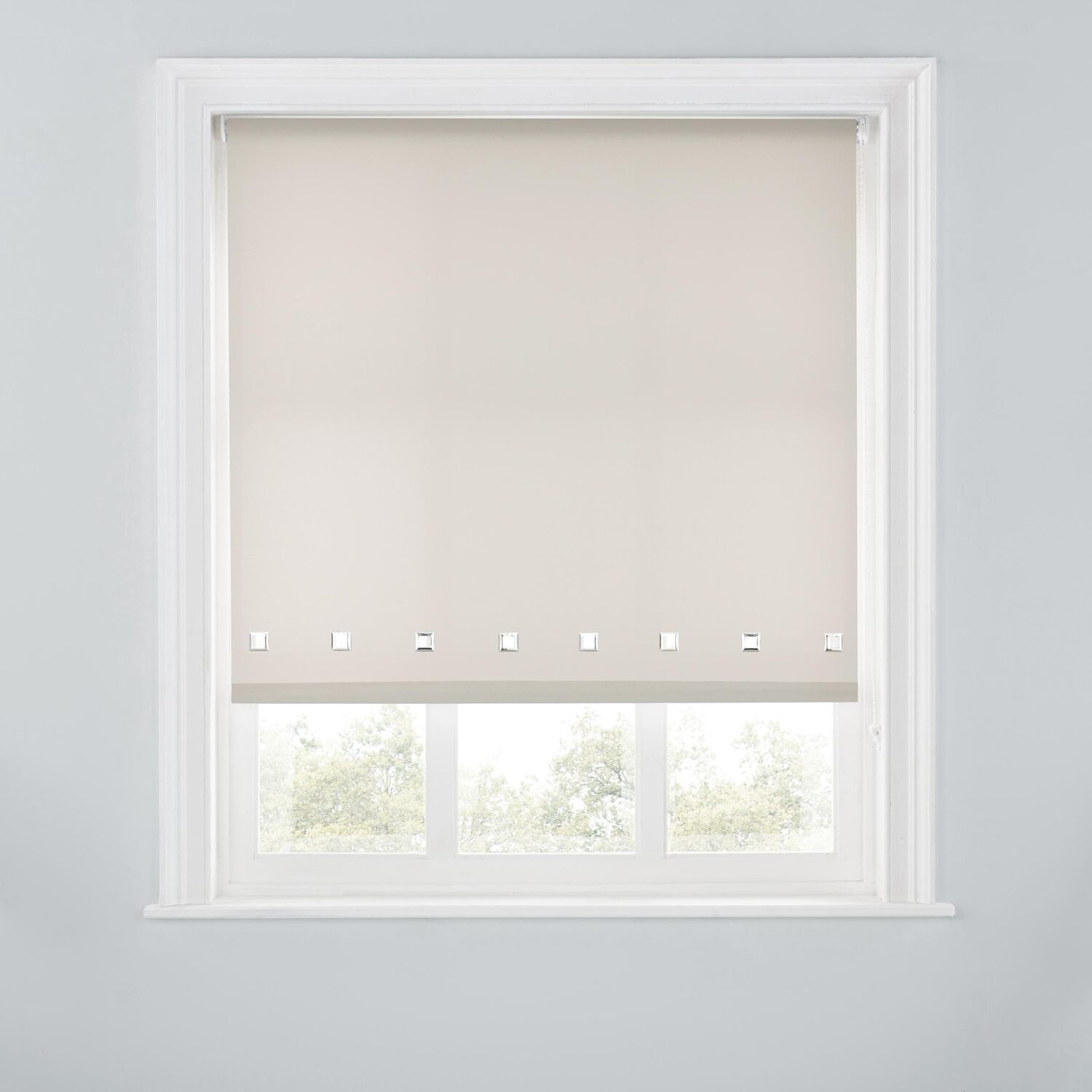 A.unique Home Premium Quality Trimmable Square Eyelet Window Roller Blind - Taupe / 60Cm - Image 2
