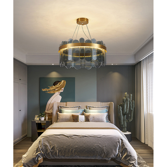 Chandelier 60 cm Grey