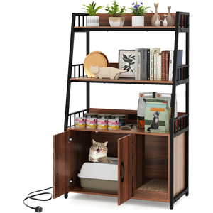 Hidden Cat Washroom Litter Box Cabinet