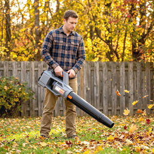 Outsunny Leaf Blower Cordless with 2 x 4000mAh Batteries