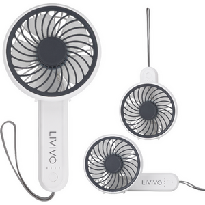 LIVIVO Handheld Mini Fan - 3 Speed Settings Rechargeable Type-C USB