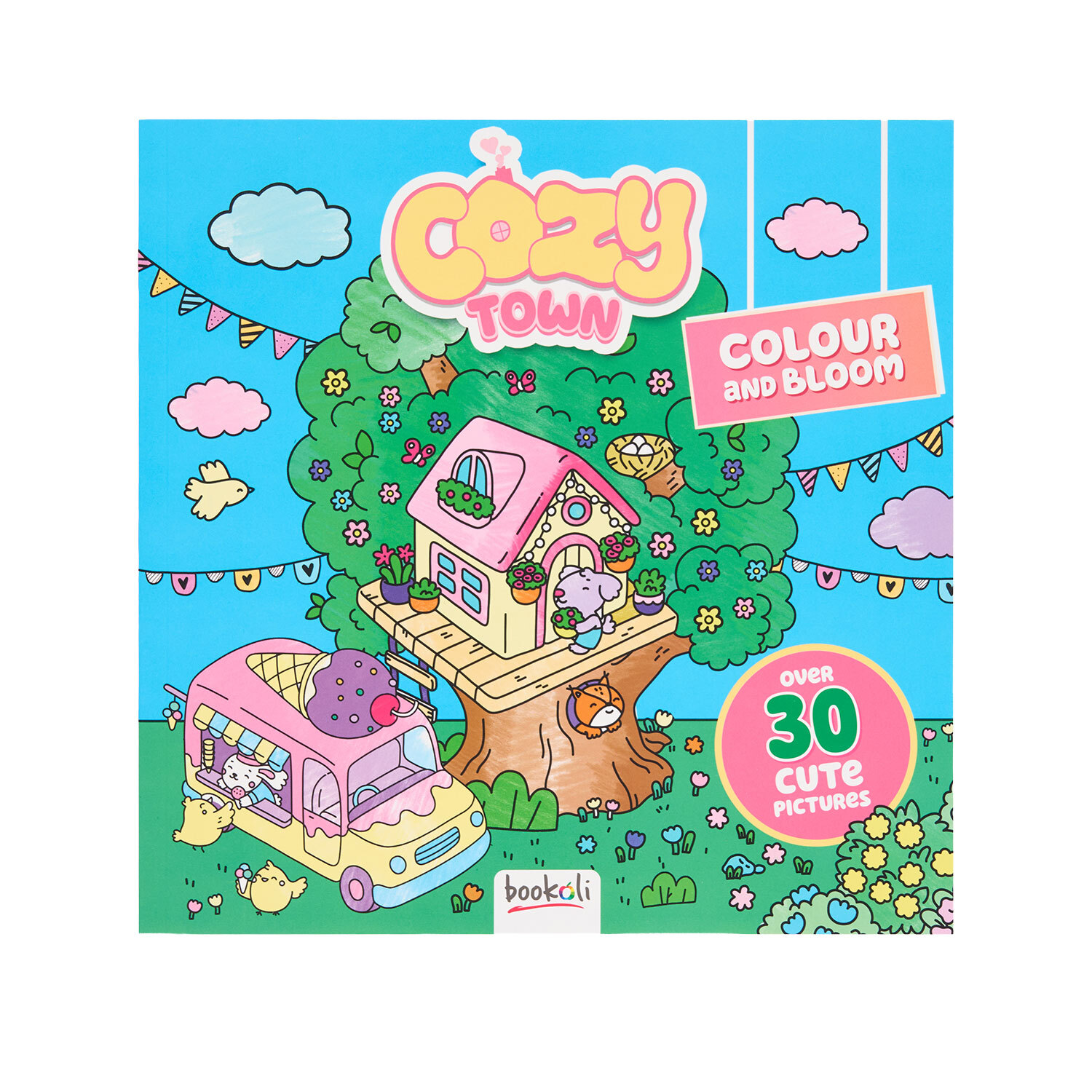 Cozy Town Colouring Book