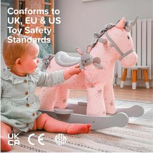 Unicorn Rocking Toy Baby Toddler Little Bird Told Me Celeste Fae Pink Grey Stars