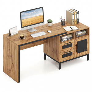 Farmhouse Style Workstation Executive Desk