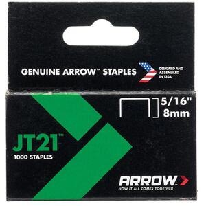 ARROW Jt21 T27 Staples 8mm ( 5/16In) Box 1000