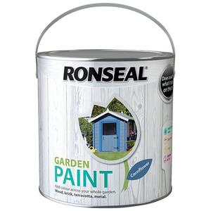 Ronseal Garden Paint Cornflower 2.5 Litre - 37423 - Perfect for All Garden Surfaces